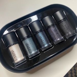 Mac cosmetics objects of affection silver and blue pigments and glitter